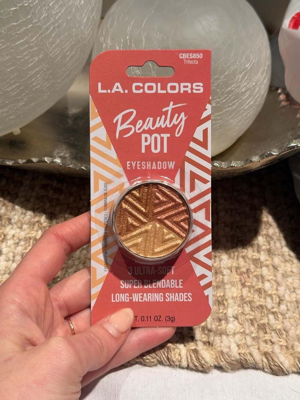 L.A. Colors Beauty Pot Eyeshadow Trifecta CBES850 New